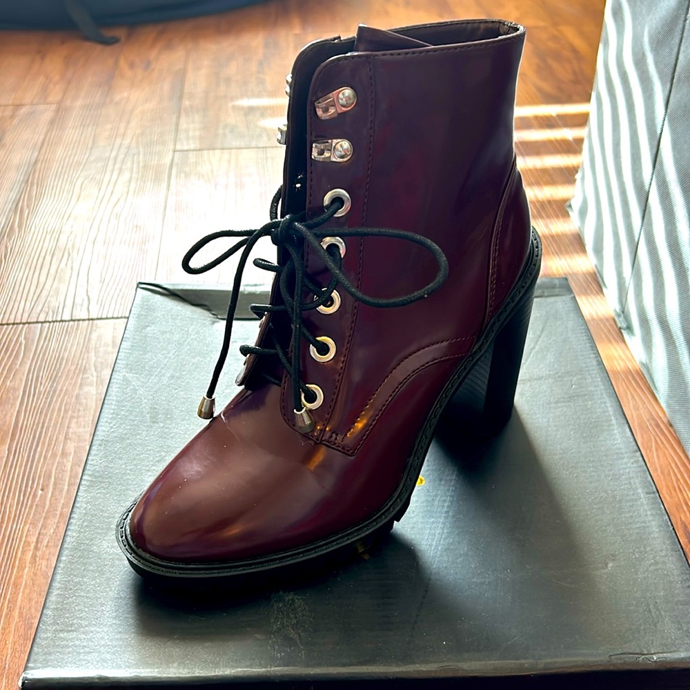 Burgundy Booties